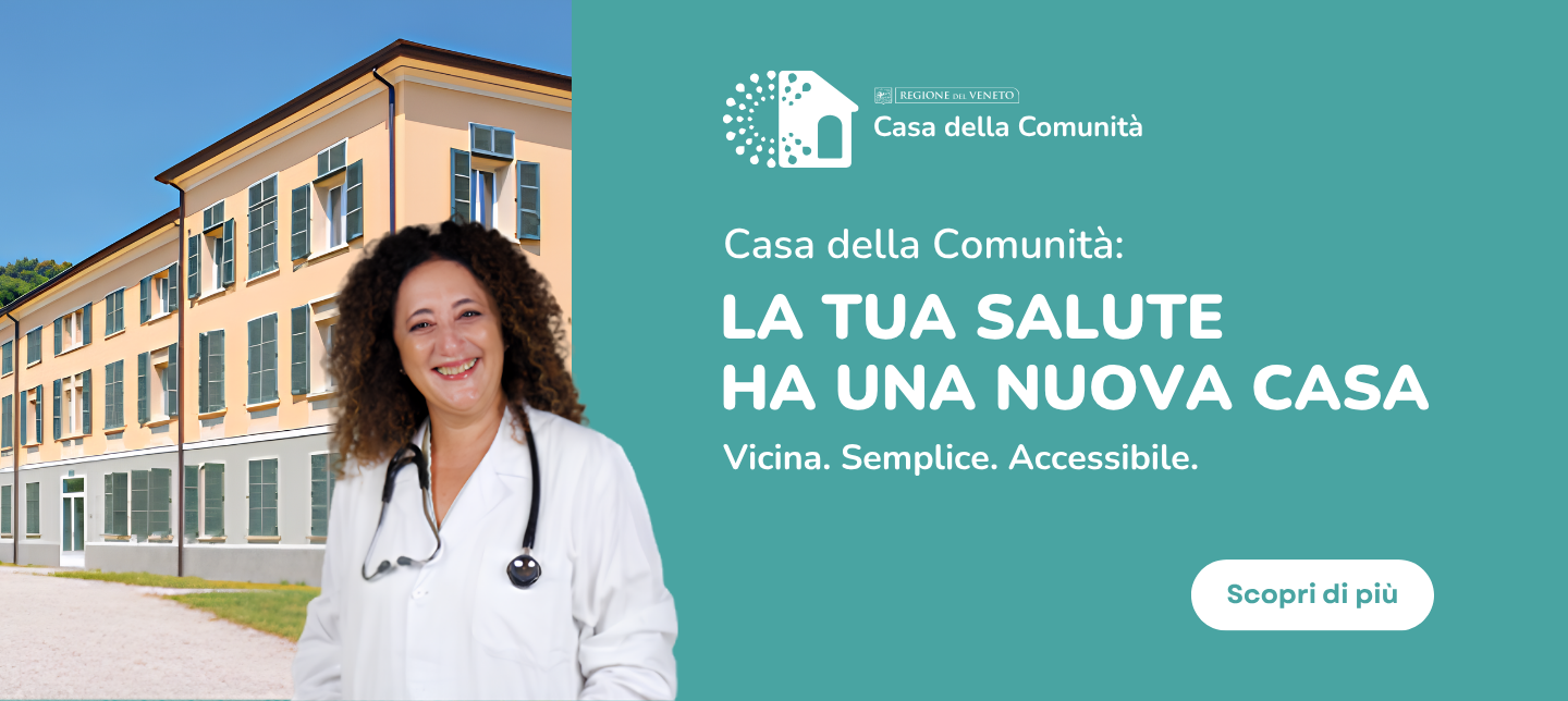 Immagine di una casa della comunità e di un medico