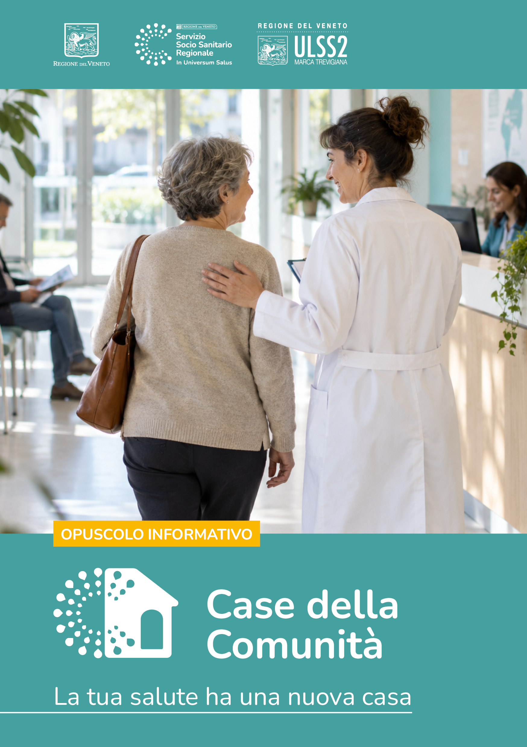 Copertina dell'opuscolo informativo sulle Case della Comunità