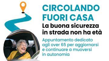 locandina pubblicitaria del progetto circolando fuori casa